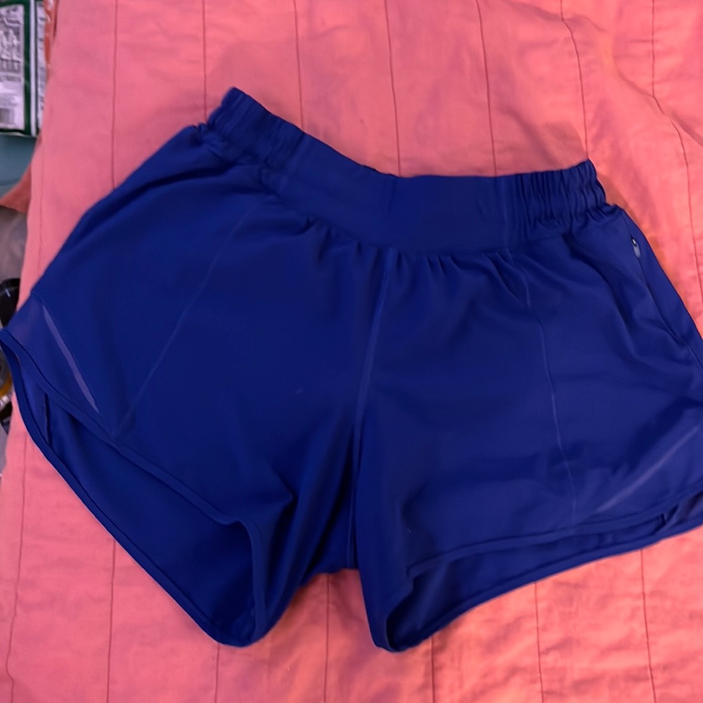 Royal blue Lulu lemon Hotty hot shorts 4 in